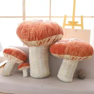 Coussin Champignon Créatif Orange 40cm