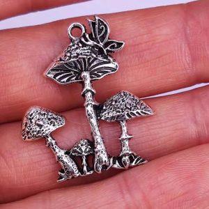 Pendentif Champignon Porte-Bonheur 24x27mm