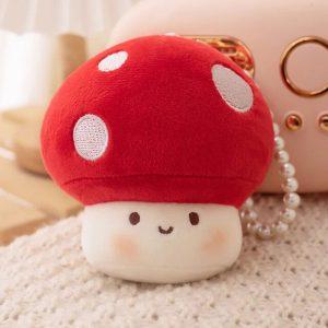 Peluche Champignon Mignon Rouge 10cm