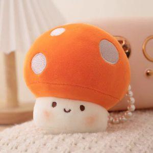Peluche Champignon Mignon Orange 30cm