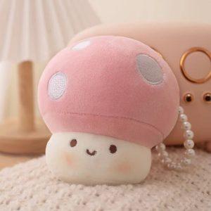 Peluche Champignon Mignon Rose 30cm