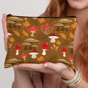 Sac Champignon de Maquillage Couleurs d'Automne