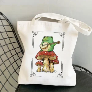 Sac Champignon en Toile 40cmX45cm Mushroom Musique