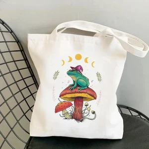 Sac Champignon en Toile 40cmX45cm La Vie Magique