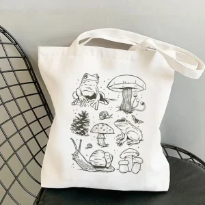 Sac Champignon en Toile 40cmX45cm La Beauté de la Nature