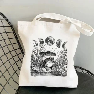 Sac Champignon en Toile 40cmX45cm Un Monde de Merveilles