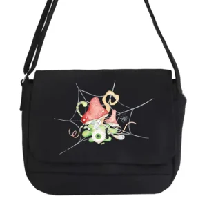 Sac Champignon en Toile à Bandoulière Champi Pris Dans Une Toile