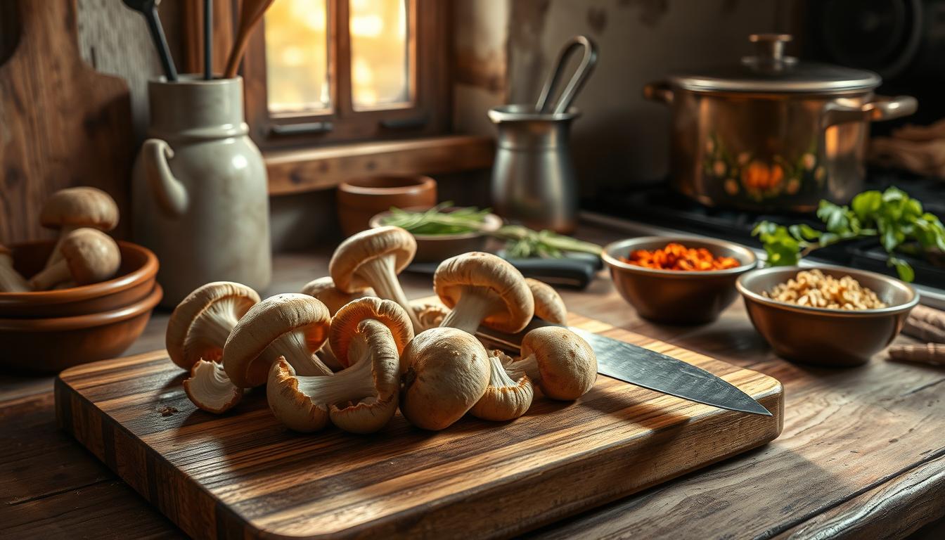 Préparation champignons porcini